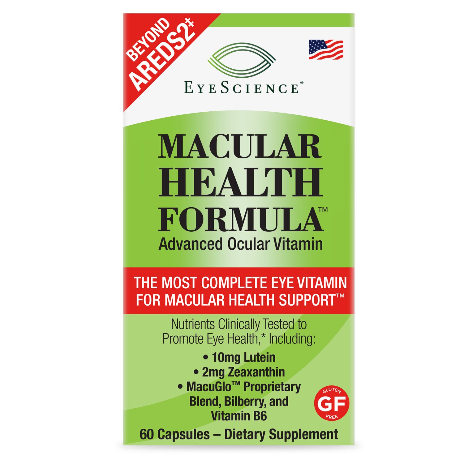 EyeScience Macular Health Formula Advanced Ocular Vitamin Capsules, 60 CT