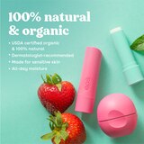 eos 100% Natural & Organic Lip Balm Sphere - Strawberry Sorbet, 0.25 OZ, thumbnail image 4 of 7