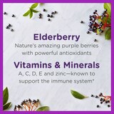 Zarbee's Naturals Children's Elderberry Immune Support*, Vitamin C & Zinc, Berry, 21 Gummies, thumbnail image 3 of 9