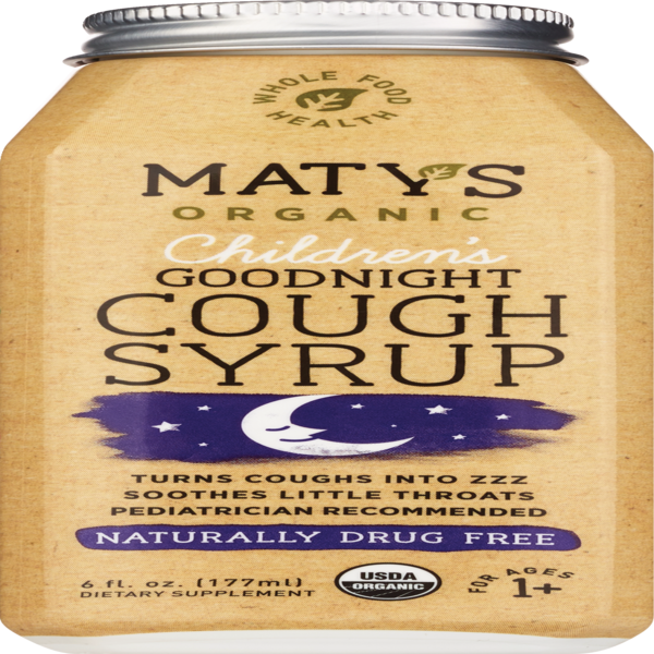 Maty's Organic Children's Good Night Cough Syrup, 6 OZ