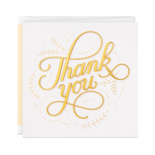 Hallmark Signature Thank You Card, Thank You So Much (Nurses Day Card, Teacher Appreciation, Healthcare Worker Gift) E7