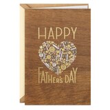 Hallmark Signature Wood Fathers Day Card for Dad (Nuts and Bolts Heart), thumbnail image 1 of 6