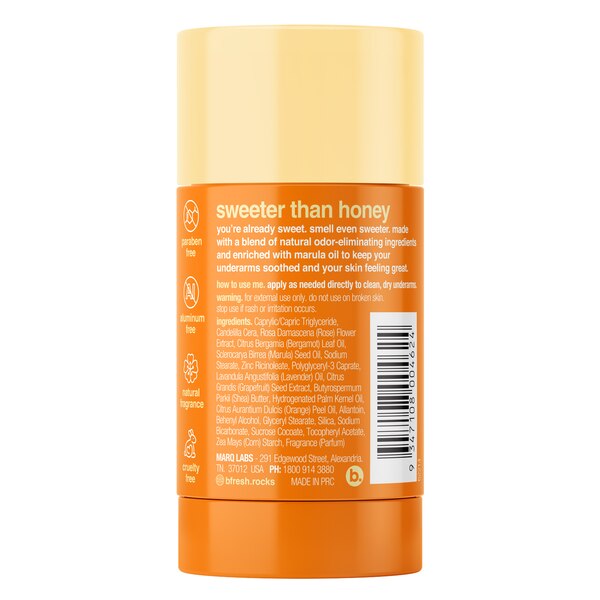 b.fresh deodorant, honey almond, 2.64 OZ