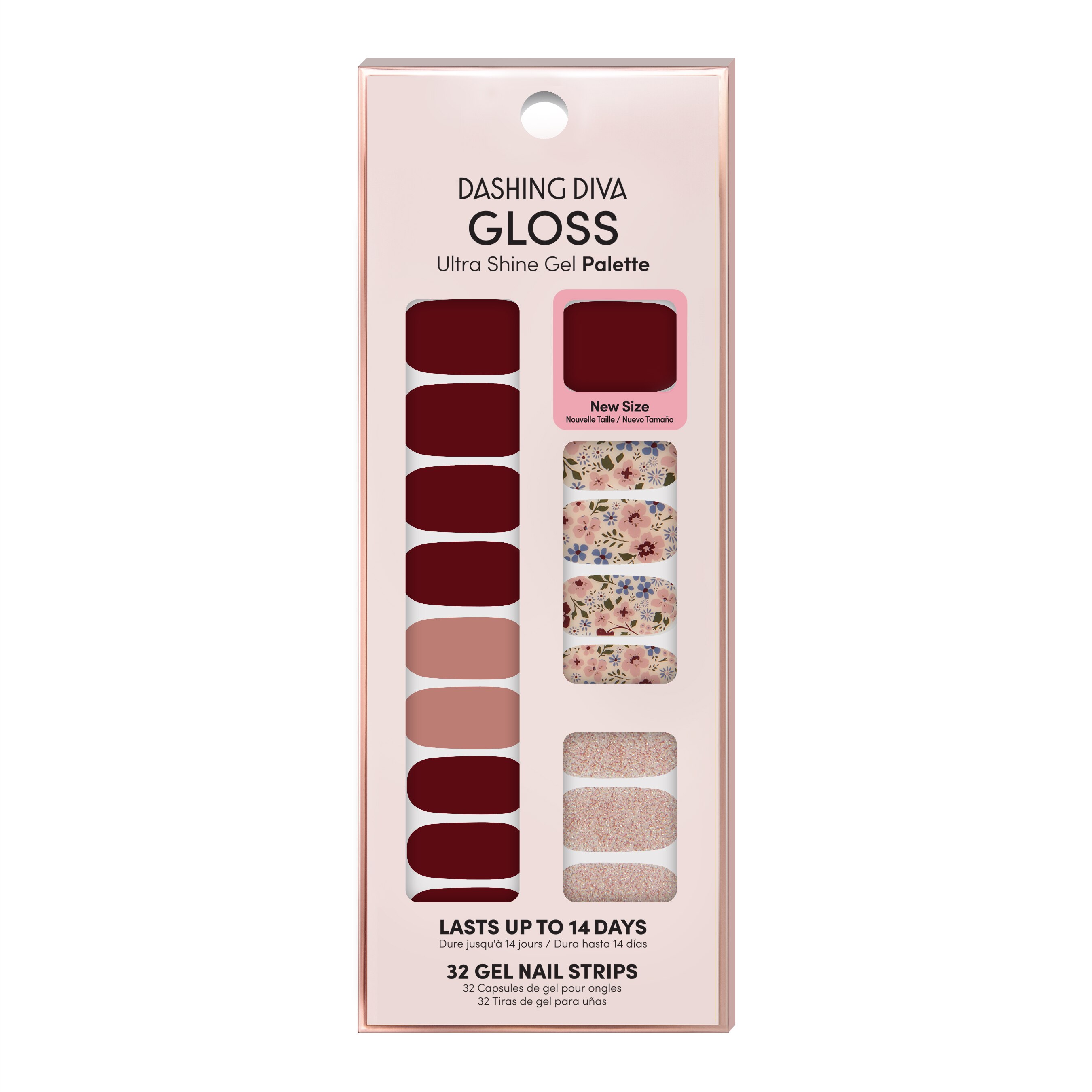 Dashing Diva Gloss Gel Strip Palette, Wildflower