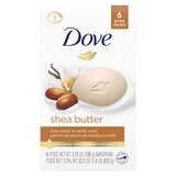 Dove Purely Pampering More Moisturizing Than Bar Soap Shea Butter Beauty Bar For Softer Skin, 3.75 OZ, 6 Bars, thumbnail image 1 of 5