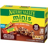 Nature Valley Sweet and Salty Mini Dark Chocolate, Peanut and Almond Granola Bars 10 ct, thumbnail image 2 of 2
