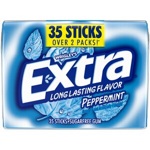 EXTRA Gum Peppermint Sugar Free Chewing Gum, 35 Sticks