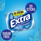 EXTRA Gum Peppermint Sugar Free Chewing Gum, 35 Sticks, thumbnail image 3 of 9