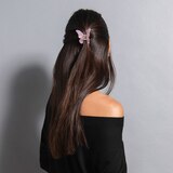 The Hair Edit Medium Marble Papillon Claw Clip, Blush, thumbnail image 2 of 5