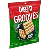 Cheez-It Grooves Sharp White Cheddar Cheese Crackers, 3.25 oz, thumbnail image 1 of 5