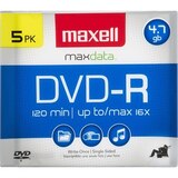 Maxell 4.7 GB DVD-R 120 Minutes, thumbnail image 1 of 2