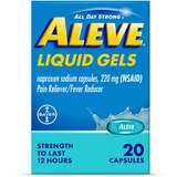 Aleve, Liquid Gels, Naproxen Sodium for Pain Relief, thumbnail image 1 of 3