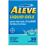 Aleve, Liquid Gels, Naproxen Sodium for Pain Relief, thumbnail image 1 of 3