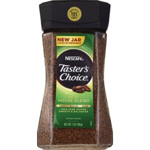 Nescafe Taster's Choice, House Blend Instant Coffee, 7 Oz