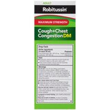 Robitussin Maximum Strength Cough + Chest Congestion DM Liquid Relief, Raspberry, thumbnail image 2 of 9