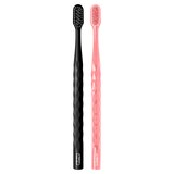 Oral-B Brilliance Whitening Toothbrush, Extra Soft Bristles, 2 Pack, Black and Coral, thumbnail image 2 of 9