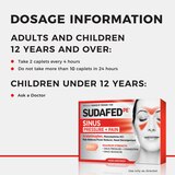 Sudafed PE Sinus Pressure + Pain Max Strength Non-Drowsy Caplets, 24 CT, thumbnail image 4 of 6