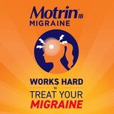 Motrin IB Migraine Relief Liquid Gel Caps, Ibuprofen 200 mg, thumbnail image 2 of 15