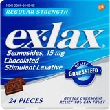 Ex-Lax Regular Strength Stimulant Laxative Chocolated Pieces, thumbnail image 1 of 6