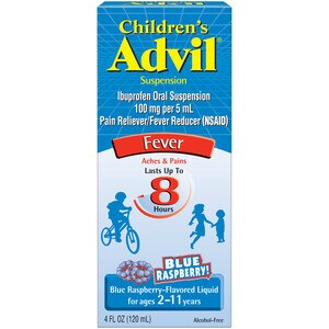 Children's Advil Suspension, 100mg Ibuprofen, Ages 2-11, 4 OZ