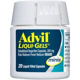 Advil Liqui-Gels Minis Pain Reliever and Fever Reducer, Ibuprofen 200mg, Fast Pain Relief, thumbnail image 3 of 5