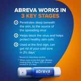 Abreva Docosanol 10% Cream Pump, FDA Approved Treatment for Cold Sore/Fever Blister, 2 grams, thumbnail image 5 of 8