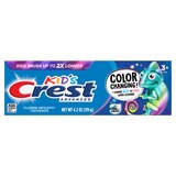 Crest Kid's Advanced Fluoride Anticavity Color Changing Toothpaste, Ages 3+, Bubblegum, 4.2 OZ, thumbnail image 3 of 10