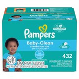 Pampers Baby Clean Wipes Baby Fresh Scented 6X Pop-Top Packs, 432 CT, thumbnail image 4 of 12