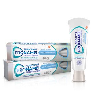 Sensodyne Pronamel Gentle Whitening Toothpaste for Sensitive Teeth and Cavity Protection, Alpine Breeze, 4 OZ, 2 Pack