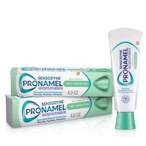 Sensodyne Pronamel Daily Protection Enamel Toothpaste for Sensitive Teeth, Mint Essence, 4 OZ (Pack of 2)