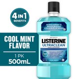 Listerine Ultra Clean Antiseptic Mouthwash Cool Mint, thumbnail image 1 of 13