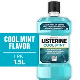 Listerine Cool Mint Antiseptic Mouthwash for Bad Breath, Plaque, and Gingivitis, thumbnail image 1 of 15