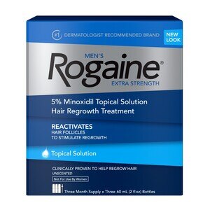 Rogaine Men's Extra Strength 5% Minoxidil Solution for Hair Regrowth