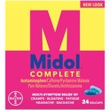 Midol Complete Menstrual Pain Relief Gelcaps with Acetaminophen for Menstrual Symptom Relief - 24 Count, thumbnail image 1 of 9