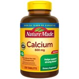 Nature Made Calcium 600 mg with Vitamin D3, Calcium Supplement for Bone Support, Tablets, 200 CT, thumbnail image 1 of 9