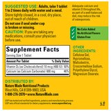 Nature Made Calcium 600 mg with Vitamin D3, Calcium Supplement for Bone Support, Tablets, 200 CT, thumbnail image 5 of 9