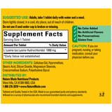 Nature Made L-Lysine 1000 mg Tablets, 60 CT, thumbnail image 5 of 9