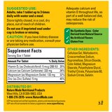 Nature Made Calcium Magnesium Zinc with Vitamin D3, Calcium Supplement for Bone Support, 300 Tablets, thumbnail image 5 of 9