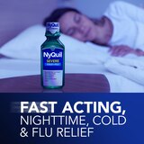 Vicks NyQuil Severe Cough Cold and Flu Nighttime Relief Liquid, 12 OZ, thumbnail image 5 of 10