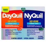 Vicks DayQuil Severe & NyQuil Severe Cold & Flu Relief Caplets, 24/Pack, thumbnail image 1 of 9