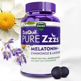 Vicks ZzzQuil PURE Zzzs Melatonin Gummies with Chamomile, Lavender, & Valerian Root, 1mg, thumbnail image 5 of 16