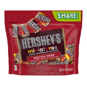 Hershey's Special Dark Chocolate Assorted Miniatures, 10.1 oz