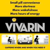 Vivarin Caffeine Alertness Aid Tablets 200mg, thumbnail image 4 of 7