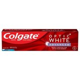 Colgate Optic White Advanced Teeth Whitening Toothpaste, Icy Fresh, 4.5 OZ, thumbnail image 1 of 4