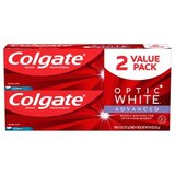 Colgate Optic White Advanced Teeth Whitening Toothpaste, Icy Fresh, 4.5 OZ, 2 Pack, thumbnail image 1 of 4