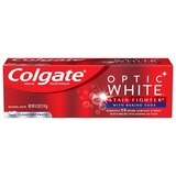 Colgate Optic White Anticavity Stain Fighter Toothpaste with Baking Soda, Clean Mint, 4.2 OZ, thumbnail image 1 of 4