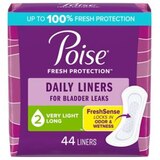 Poise Daily Incontinence Panty Liners Very Light Absorbency, thumbnail image 1 of 7