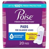 Poise Incontinence Pads Moderate Absorbency, thumbnail image 1 of 8