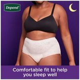 Depend Night Defense Incontinence Underwear for Women Overnight, thumbnail image 4 of 7