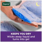 Depend Night Defense Incontinence Underwear for Women Overnight, thumbnail image 4 of 7